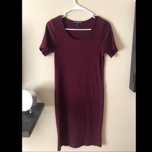 Burgundy dress